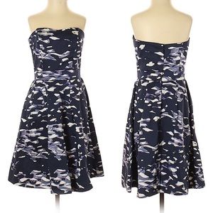 H&M Strapless Print Dress